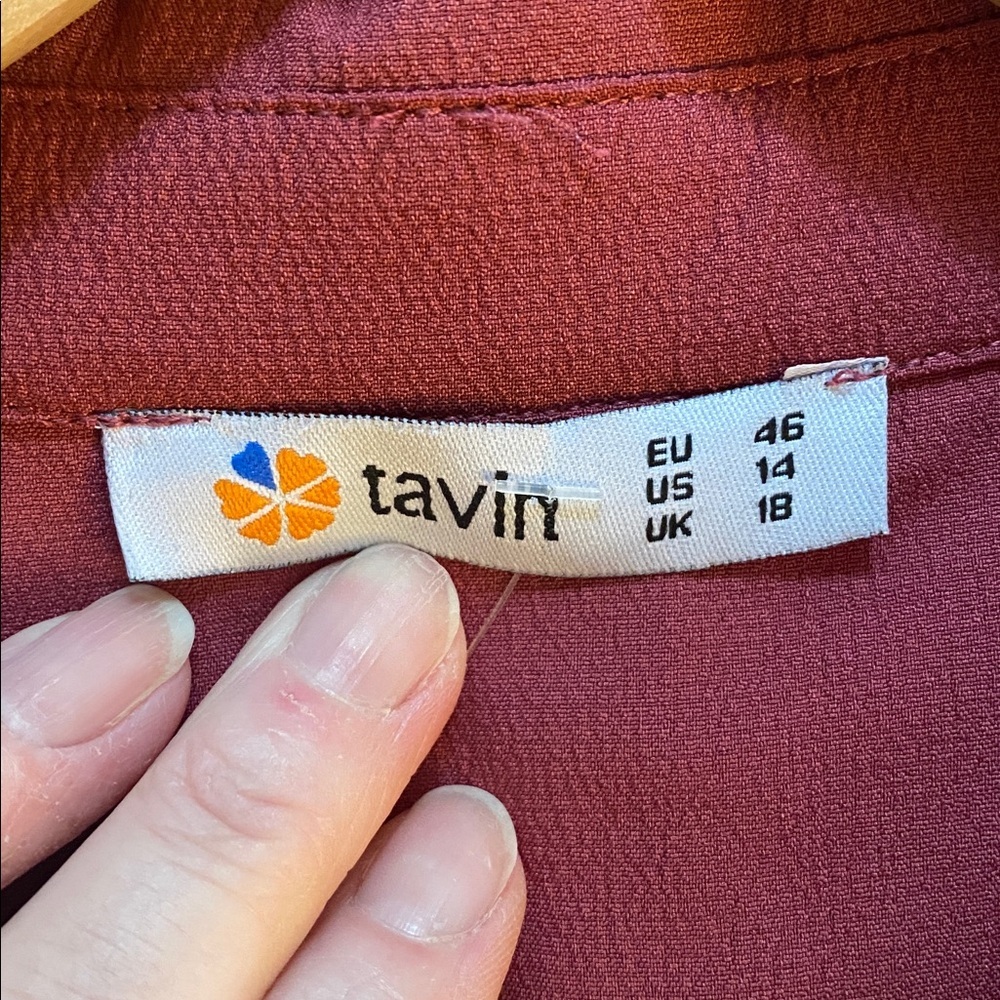 Tavin Button Down Maxi Dress Size 14/XL - Picture 9 of 9